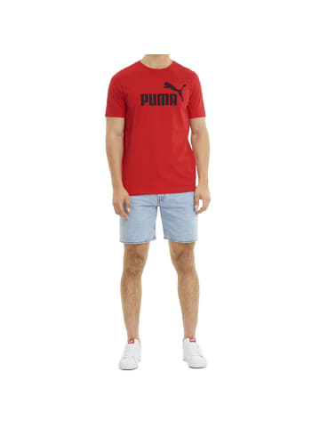 Puma T-Shirt 1er Pack in Rot/Schwarz