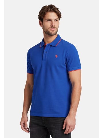 U.S. Polo Assn. Poloshirt USKayle – Classic Fit kurzarm mit Logo-Stickerei in Royal-Rot