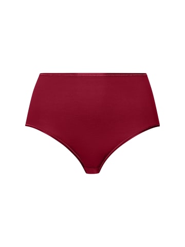 Hanro Maxi Slip Cotton Seamless in red dahlia
