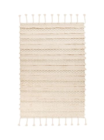Kayoom Kurzflor Teppich Bohist 325 in natural - rechteckig