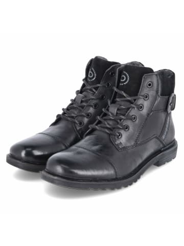 Bugatti Schnürstiefel in schwarz