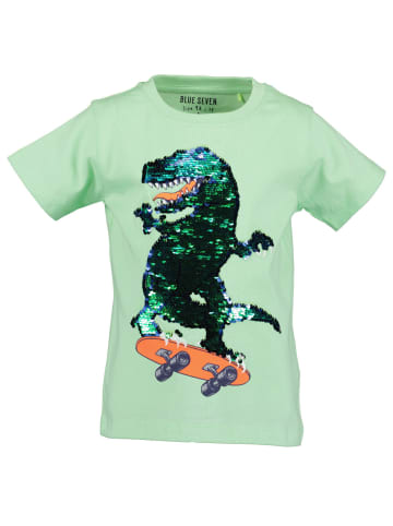 Blue Seven Kids Blue Seven® Jungen T-Shirt Dino Wendepailletten