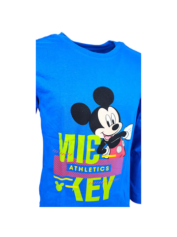 Disney Mickey Mouse Langarmshirt Disney Mickey Mouse in Blau