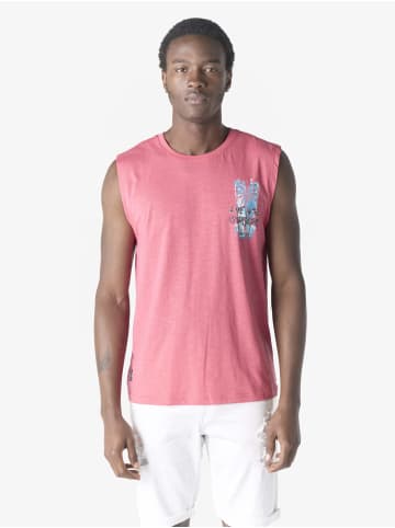 KOROSHI Baumwoll boxdruck-emb sommer in pink