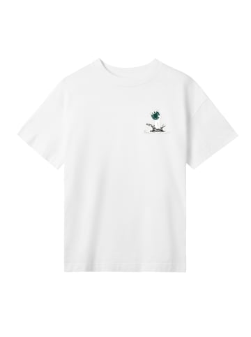 F4NT4STIC T-Shirt Smiley Originals Basketball Sports in off-white