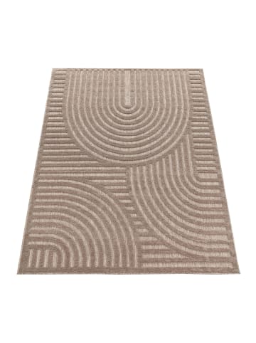 KADIMA DESIGN Teppich Kurzflor Struktur Wohnzimmer in Beige