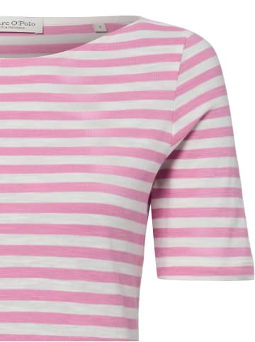 Marc O'Polo T-Shirt in pink weiß - 0006