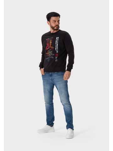 OLDSKULL Sweatshirt Asian Kanji Street in Black
