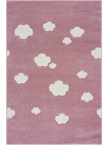 Happy Rugs Kinderteppich SKY CLOUD rosa/weiss