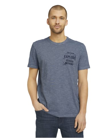 Tom Tailor Tom Tailor Shirt Gestreiftes T-Shirt in blau