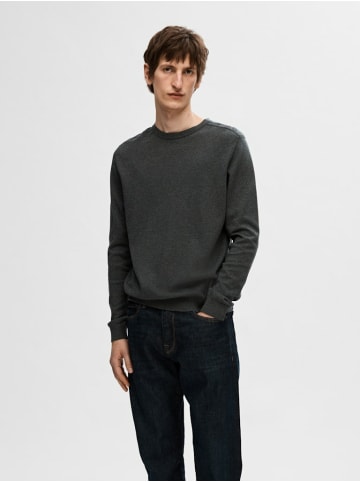 SELECTED HOMME Rundhalspullover für Herren in grau