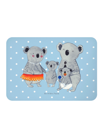 Mr. & Mrs. Panda Magnet Koala Familie ohne Spruch in Blau Pastell
