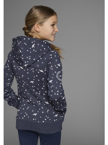 Kangaroos Kapuzensweatshirt in marine-meliert