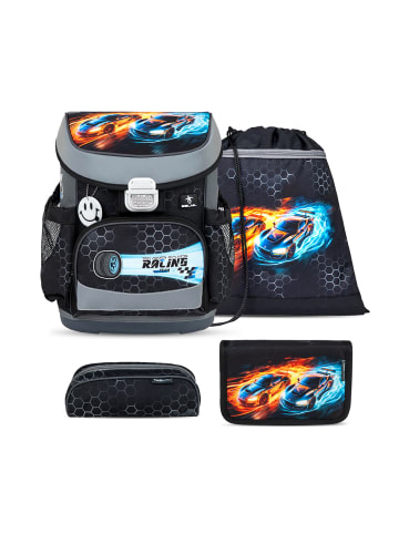 Belmil Mini-Fit Race It Schulranzen Set 4-teilig 