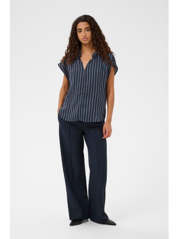 Soaked in Luxury Bluse kurzarm SLIoana Classic fit in Salute W Creme Stripes