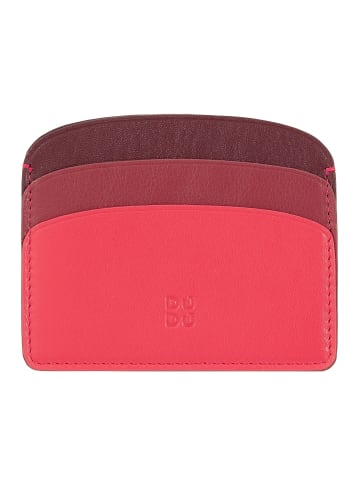 DuDu Boracay Kreditkartenetui Leder 10 cm himbeere