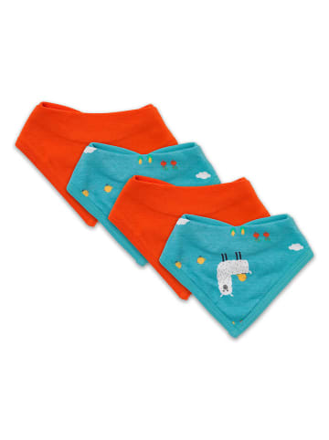 Schlummersack Bandana / Halstuch aus Bio-Baumwolle 4er-Pack in Blau