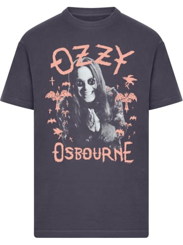 Merchcode T-Shirt "Ozzy Osbourne Pink Bat T-Shirt" in Blau