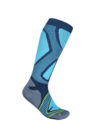 Bauerfeind Sportsocken Ski Performance Kompressions in Blau