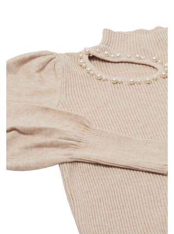 NAEMI Damen Strickpullover in Beige