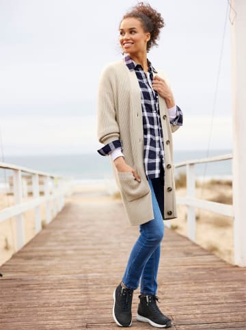 Heine Strickjacke in sand-meliert