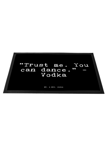 Mr. & Mrs. Panda Fußmatte "Trust me. You can... mit Spruch in Schwarz