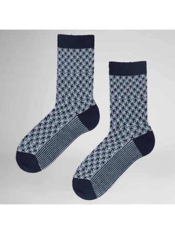 Hudson Socken Houndstooth Fashion in royal blue