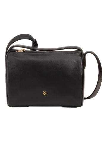 DuDu Up Umhängetasche Leder 19.5 cm black-nude