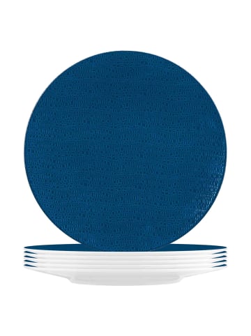 Seltmann Weiden 6er Set Speiseteller Life Fashion in ø 28,3 cm in Classic Blue