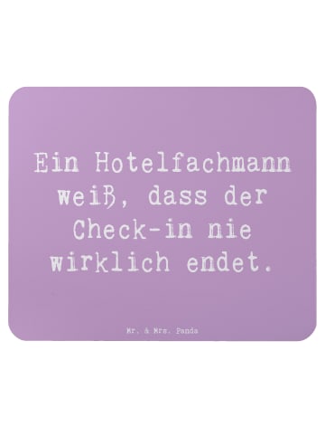 Mr. & Mrs. Panda Mauspad Spruch Hotelfachmann Lebensweisheit mit... in Lavendeltraum
