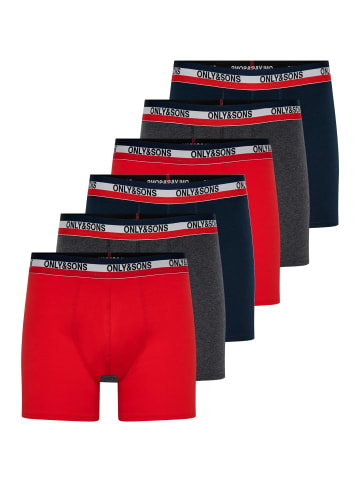 ONLY & SONS Long Short / Pant ONSFITZ SOLID BOXER in Grau / blau