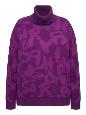 Ulla Popken Oversized-Pullover in violett