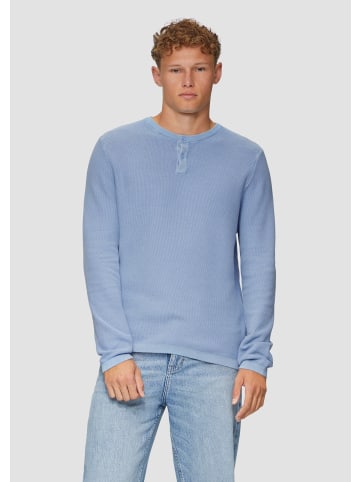 QS Strickpullover langarm in Blau