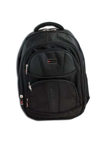 Bag Street Businessrucksack Synthetik schwarz ca. 30cm breit ca. 46cm hoch