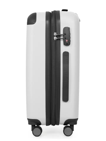 Hauptstadtkoffer Spree - Koffer Flugzeug Trolley Handgepäck Hartschale TSA 42L in Weiß