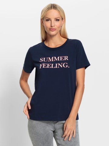 Heine T-Shirt in marine-ecru