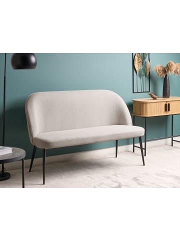 Beliani 2-Sitzer Sofa OSBY in Grau/Schwarz - (W) 130 x (H) 85 x (L) 49 cm