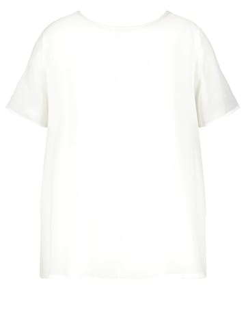 SAMOON Rundhals T-Shirt für Damen in offwhite