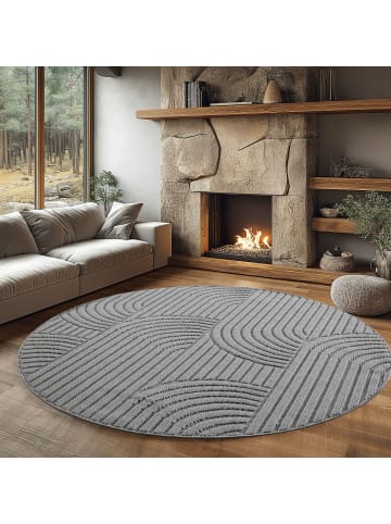 Teppich Boss Kurzflor Teppich Helix 2201 in Silber