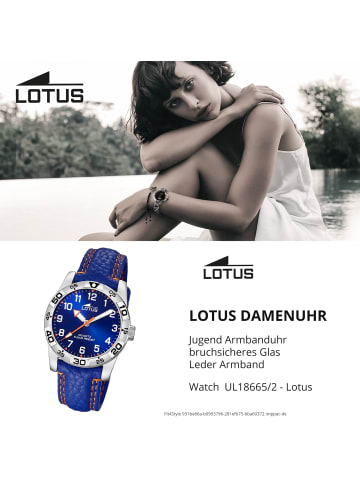 Lotus Analog-Armbanduhr Lotus Junior blau mittel (ca. 34mm)