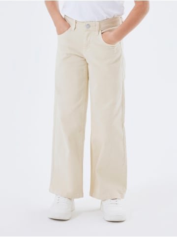 name it Weite Denim Hose Twill Stoff Dad Jeans NKFROSE in Beige