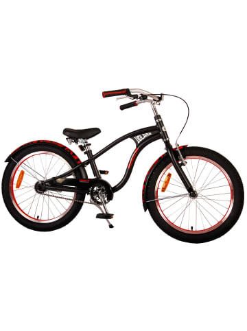 Volare Kinderfahrrad Miracle Cruiser für Jungen 20 Zoll Kinderrad Mattschwarz 6 Jahre