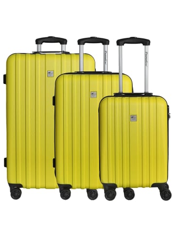 Check.In Aurora - Trolley-Set 3tlg. (limettengrün) in zitronengelb