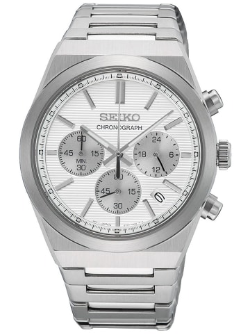 Seiko Herrenuhr Chronograph Stahl/Silberfarben