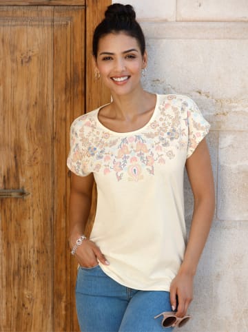 Sieh an! Rundhals-Shirt in champagner-rosé