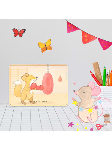 Mr. & Mrs. Panda Wandbild Fuchs Boxen Design ohne Spruch in Weiß