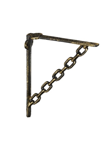 relaxdays 10 x Regalwinkel Kette in Bronze