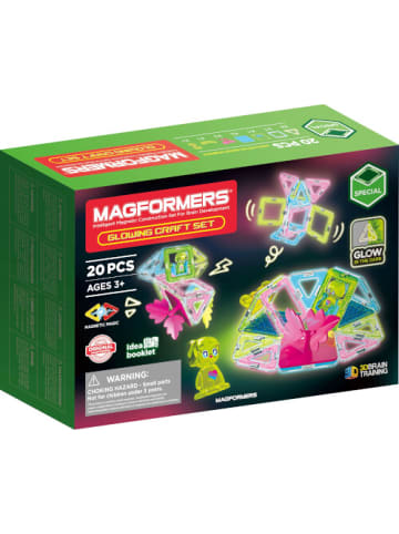 MAGFORMERS Magnetbausteine Glowing Craft Set mit nachtleuchtenden Elementen, ab 3 Jahre