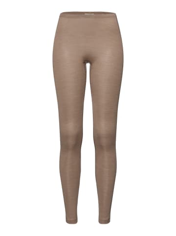Hanro Leggings Woolen Silk in Taupe