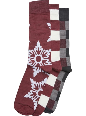 Urban Classics Basic Socks in burgundy